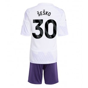 Manchester United Benjamin Sesko #30 Gostujuci Dres za Dječji 2025-26 Kratak Rukavima (+ kratke hlače) Manchester United Benjamin Sesko #30 Gostujuci Dres za Dječji 2025-26 Kratak Rukavima (+ kratke hlače)